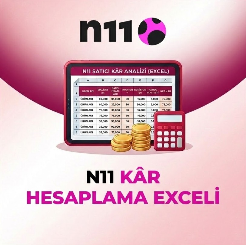 n11 kar hesaplama exceli kapak
